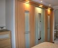 sliding wooden bedroom wardrobe doors